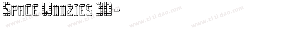 Space Woozies 3D字体转换